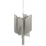 Ontario Silver Chain Six Bulb Pendant Lamp