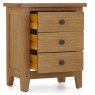 Burlington Three Drawer Bedside Chest