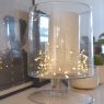 Silver Cluster - 80 Warm White LED Light Chain - Battery/Timer Operated