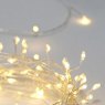 Silver Cluster - 80 Warm White LED Light Chain - Battery/Timer Operated