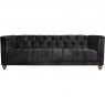 Christchurch Extra Large Sofa in Lovely Velvet Coal