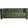 Christchurch Medium Sofa in Lovely Velvet Conifer