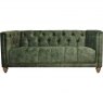 Christchurch Medium Sofa in Lovely Velvet Conifer