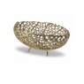 Small Gold Finish Coral Basket