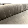 Belgravia Three Seater Sofa In Grey Velvet Fabric