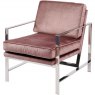 Caverly Club Chair In Rose Velvet Fabric