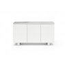 Milano Three Door Ceramic-Top Sideboard in Gloss White Lacquer