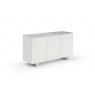 Milano Three Door Ceramic-Top Sideboard in Gloss White Lacquer