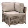 Salerno Aluminium & Synthetic Resin Rattan Garden Corner Group Set (Excludes Coffee Table)