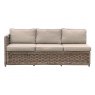 Salerno Aluminium & Synthetic Resin Rattan Garden Corner Group Set (Excludes Coffee Table)