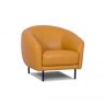 Riola Club Chair in Fabric or Leather