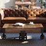 Hyatt Industrial Coffee Table Cart