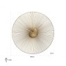 Gold Spoke Wall Clock 90cm