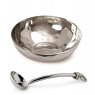 Sugar Bowl & Polished Knot Sugar Spoon Set