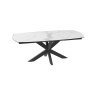 Phoenix Extending Dining Table in Ceramic - Matt Marble