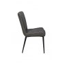 Rebecca Dining Chair In Anthracite Textured Fabric