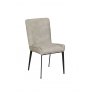 Rebecca Dining Chair In Misty Textured Fabric