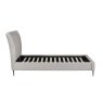 Avante Silver Pleated Velvet Bedstead