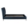 Avante Teal Pleated Velvet Bedstead