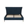 Avante Teal Pleated Velvet Bedstead