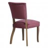 Paris Velvet Dining Chair in Burgundy
