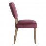 Paris Velvet Dining Chair in Burgundy