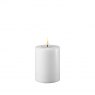 Deluxe Homeart Dansk White Real Flame™ LED Candle - 7.5 cm Ø - Small