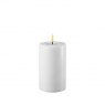 Deluxe Homeart Dansk White Real Flame™ LED Candle - 7.5cm Ø - Medium