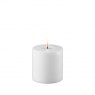 Deluxe Homeart Dansk White Real Flame™ LED Candle - 10 cm Ø - Small