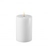 Deluxe Homeart Dansk White Real Flame™ LED Candle - 10 cm Ø - Tall