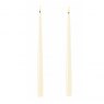Deluxe Homeart LED Candles Dansk Shiny Real Flame™ LED Pair of Dinner Candles