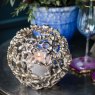 Coral Globe Votive - Silver Finish