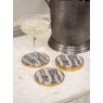 Libra Interiors Blue Grey Mosaic Style Set of 4 Coasters
