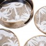Libra Interiors Palm Tree Design Set of 4 Coasters