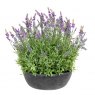Artificial Lavender Plant In Slate Grey Bowl 60cm