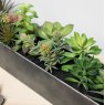 Artificial Succulent Mix Plants In Steel Trough