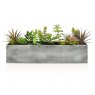 Artificial Succulent Mix Plants In Steel Trough