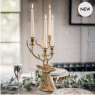 Gold Stag Taper Candle Holder