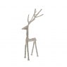 Small Silver Finish Standing Stag Ornament