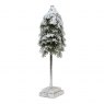 Medium Snowy Cedar Tree On a Wooden Plinth