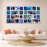 Cobra Art A Kind of Blue - Photo Art on Framed Plexiglass - White Frame