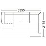 Grand Option 3R - Chaise Corner Group with Open-End RHF in Scenario Lichen Grey SCE2098