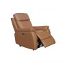 Montego Power Reclining Armchair In Tan Leather with Skai Back