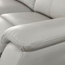 Power Motion Montego Power Reclining Three Seater Sofa In Pewter Leather with Skai Back