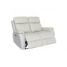 Power Motion Montego Power Reclining Two Seater Sofa In Pewter Leather with Skai Back