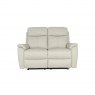 Power Motion Montego Power Reclining Two Seater Sofa In Pewter Leather with Skai Back