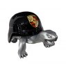 Turtle P. Glossy Black with Silver Body Art Piece