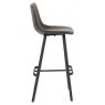 Oregon Bar Stool Vintage In Black Faux Leather