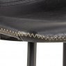 Oregon Bar Stool Vintage In Black Faux Leather