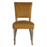 Paris Velvet Dining Chair in Ochre